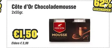 Aanbieding: Côte d'Or Chocolademousse