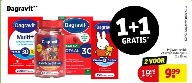 Aanbieding: Dagravit vitamine D druppels