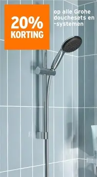 Aanbieding: Grohe douchesets en -systemen