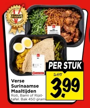 Aanbieding: Verse Surinaamse Maaltijden