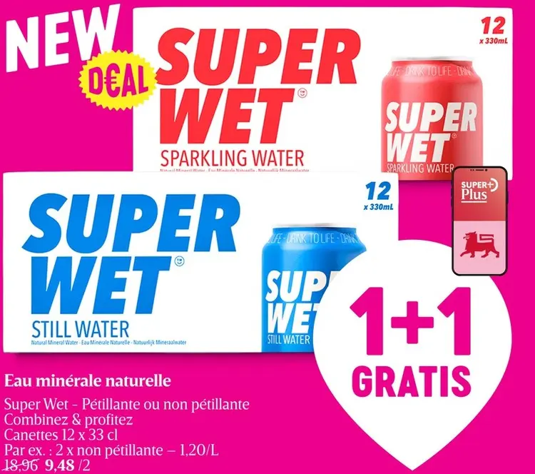 Offre: Eau minérale naturelle