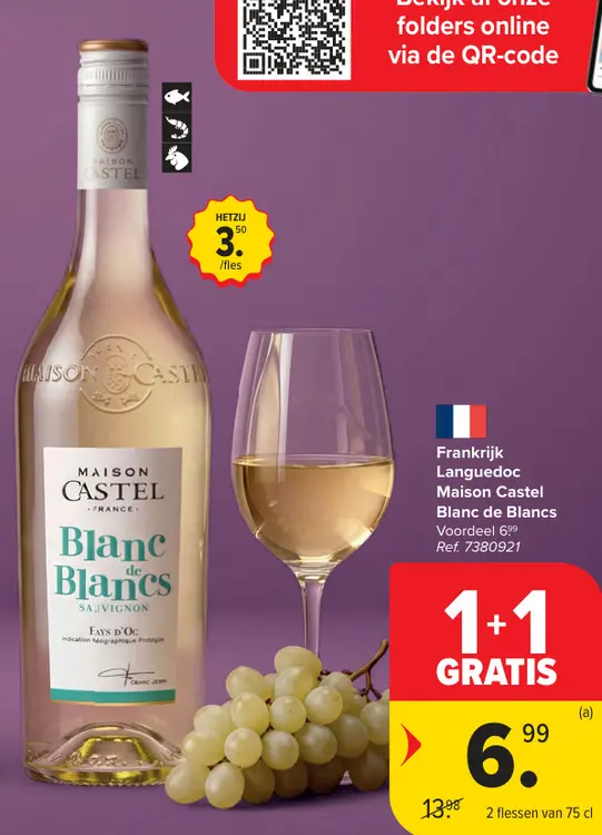 Promotie: Blanc de Blancs Sauvignon