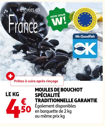 Offre: Moules de bouchot spécialité 