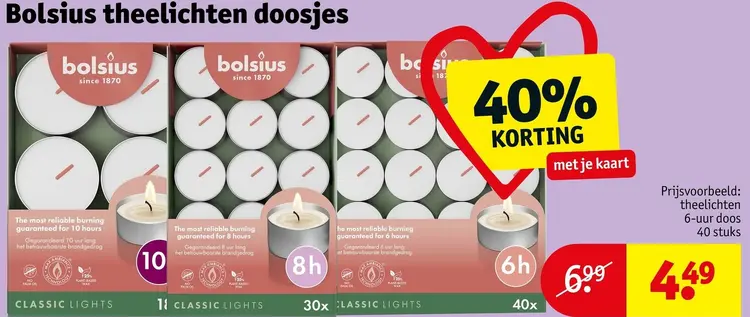 Aanbieding: Theelichten doosjes