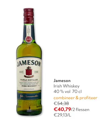 Promotie: Jameson Irish Whiskey