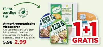 Aanbieding: A-merk vegetarische vleeswaren