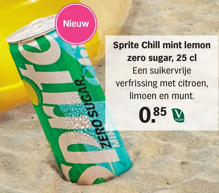 Aanbieding: Sprite Chill mint lemon zero sugar