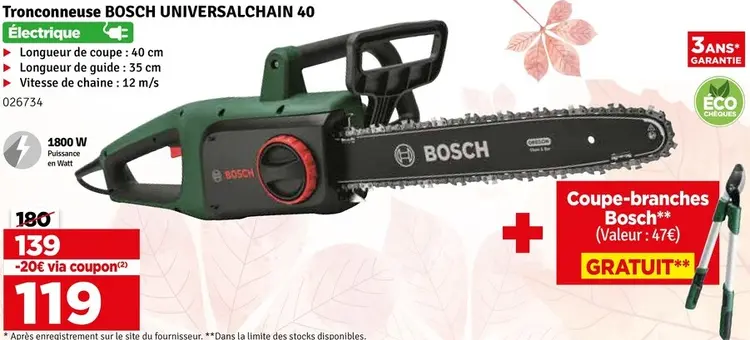 Offre: Tronçonneuse Universalchain 40