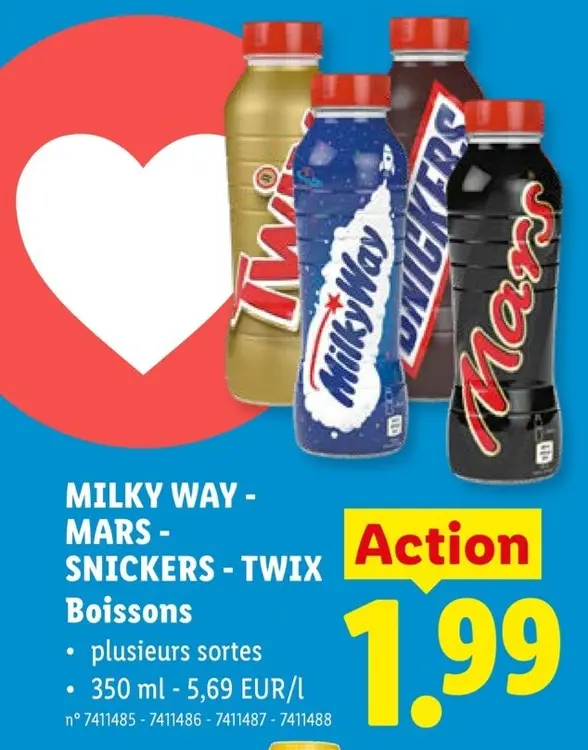 Offre: Boissons chocolatées