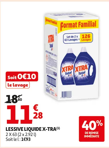 Promotie: Lessive liquide