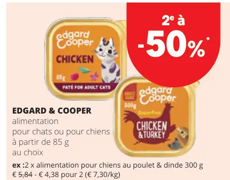 Offre: alimentation pour chats ou pour chiens au pou