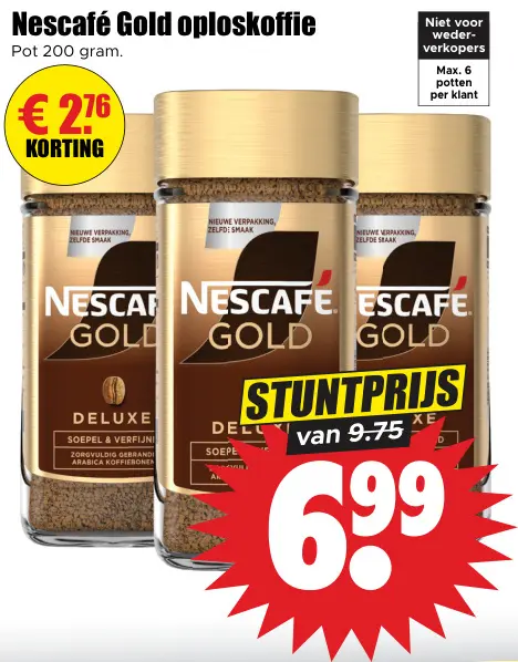 Aanbieding: Gold oploskoffie
