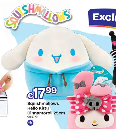 Aanbieding: Hello Kitty Cinnamoroll 25cm