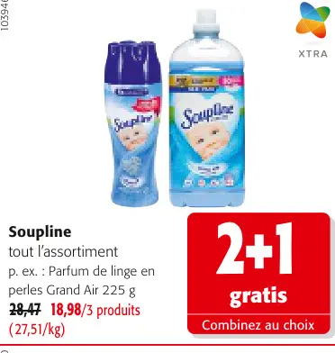 Offre: Soupline tout l'assortiment