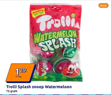 Aanbieding: Trolli Splash snoep Watermeloen