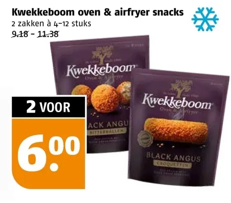 Aanbieding: Kwekkeboom oven & airfryer snacks