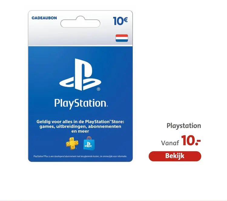 Aanbieding: PlayStation Cadeaubon