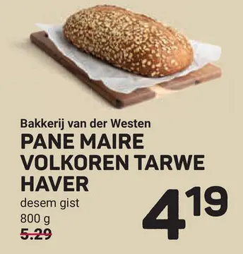 Aanbieding: Pane maire volkoren tarwe haver