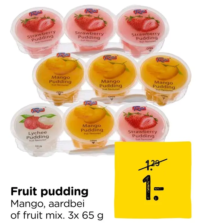 Aanbieding: Fruit pudding