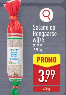 Promotie: Salami op Hongaarse wijze