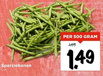 Aanbieding: Sperziebonen