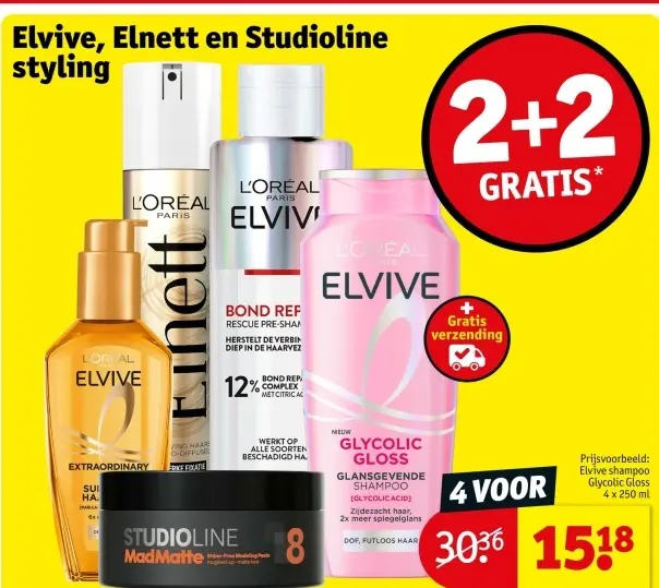Aanbieding: Elvive, Elnett en Studioline styling
