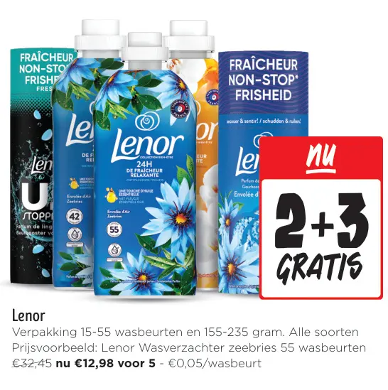 Aanbieding: Lenor Wasverzachter zeebries