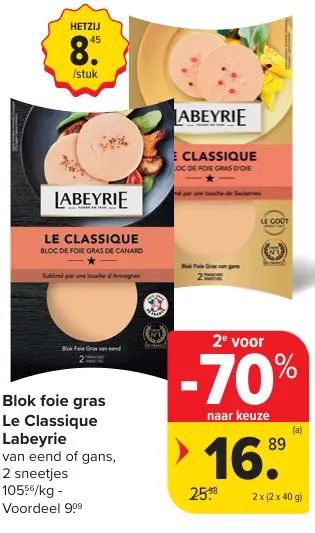 Promotie: Blok foie gras Le Classique