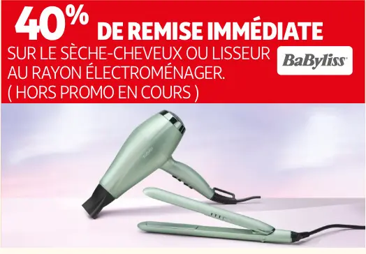 Promotie: Sèche-cheveux ou lisseur
