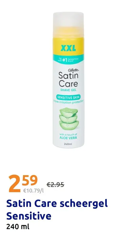 Promotie: Satin Care scheergel Sensitive
