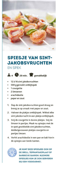 Aanbieding: SPIESJE VAN SINT-JAKOBSVRUCHTEN EN SPEK