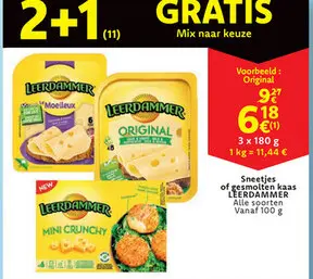 Aanbieding: Sneetjes of gesmolten kaas