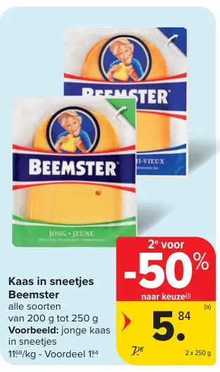 Promotie: Kaas in sneetjes