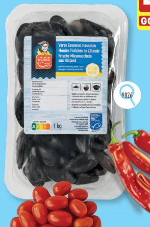 Promotie: Verse Zeeuwse "Goudmerk"-mosselen, 1 kg