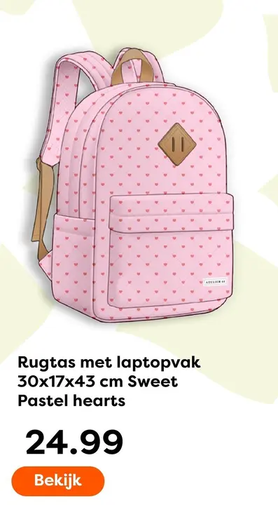 Aanbieding: Rugtas met laptopvak