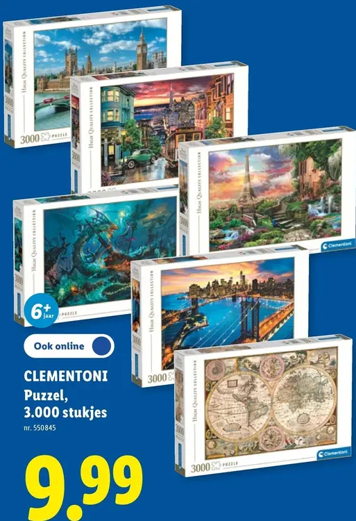 Promotie: Clementoni Puzzel, 3.000 stukjes