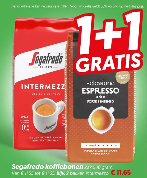 Aanbieding: Segafredo Koffiebonen