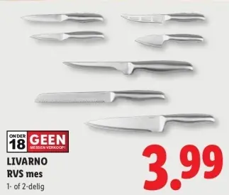 Aanbieding: RVS mes