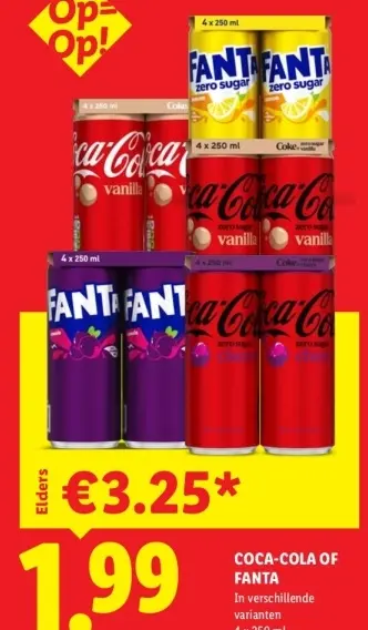 Aanbieding: Coca-cola of Fanta