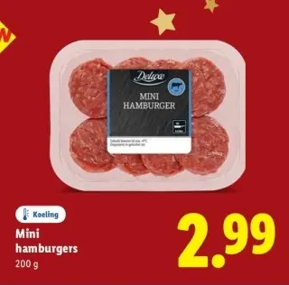 Aanbieding: Mini hamburgers