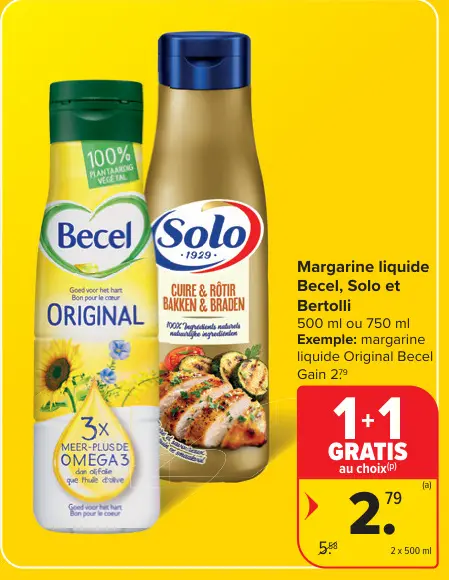 Offre: Margarine liquide