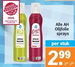 Aanbieding: Alle AH Olijfolie sprays