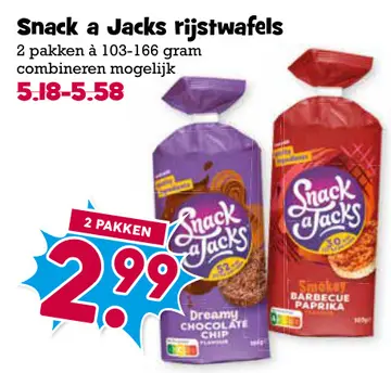 Aanbieding: Snack a Jacks rijstwafels