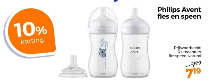 Aanbieding: Philips Avent fles en speen