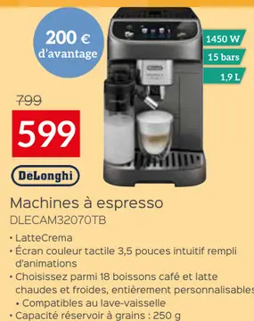 Offre: Machines à espresso