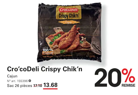 Offre: Crispy Chik'n Cajun