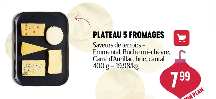 Offre: Plateau 5 fromages