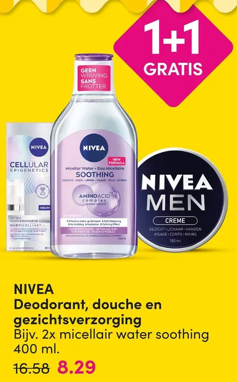 Aanbieding: Deodorant, douche en gezichtsverzorging