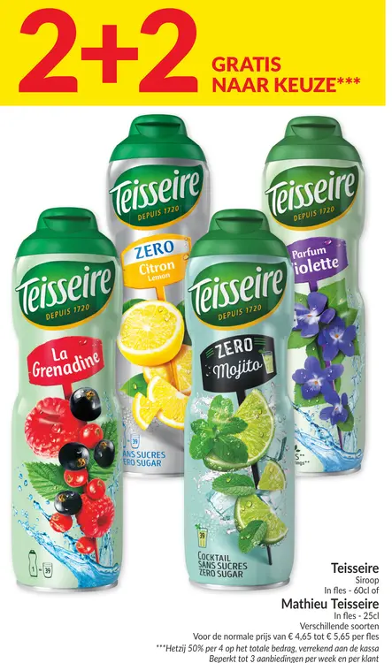Promotie: Teisseire Siroop