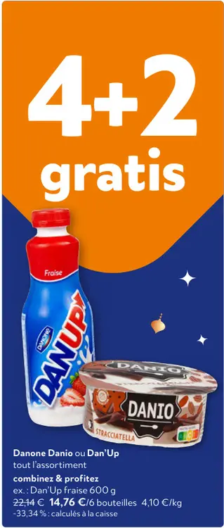 Offre: Danone Danio ou Dan'Up